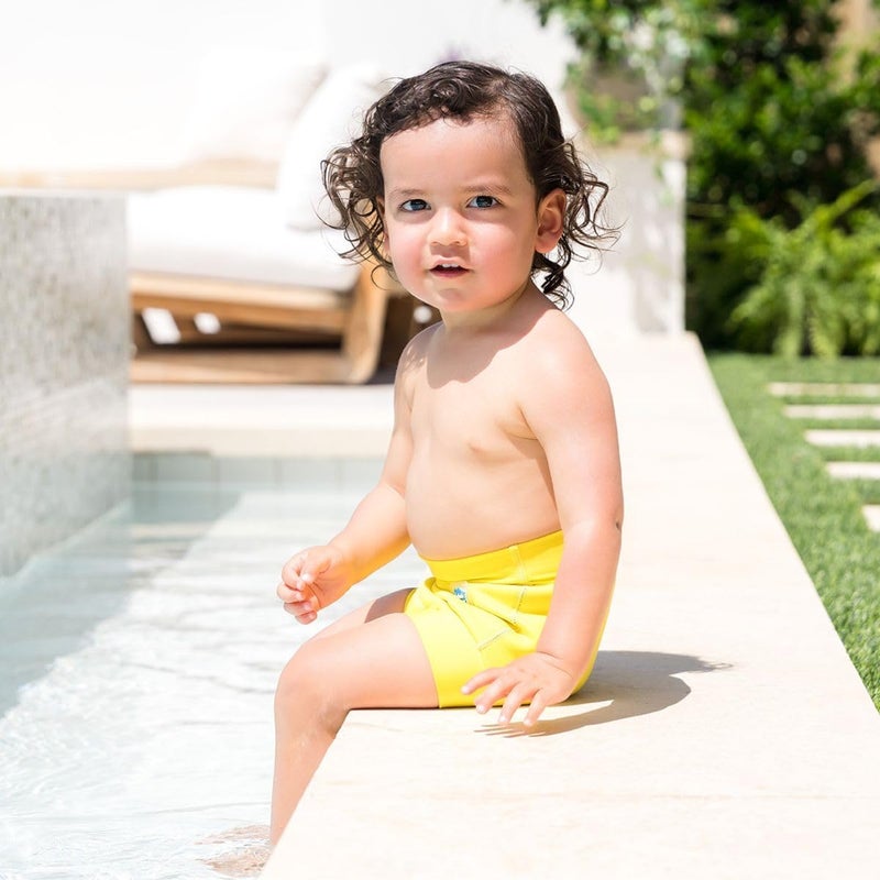 Splash About Happy Nappy Swim Diaper, Neon Yellow, 2-3 Years - Image 2
